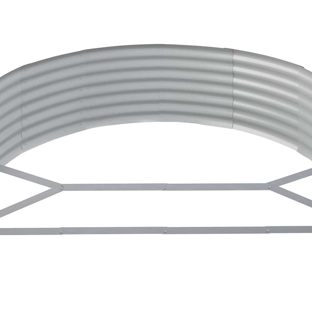 Aukštas sodo lovelis, antracito, 214x140x36cm, cinkuotas plienas Aukštas sodo lovelis, antracito, 214x140x36cm, cinkuotas plienas - Image 5