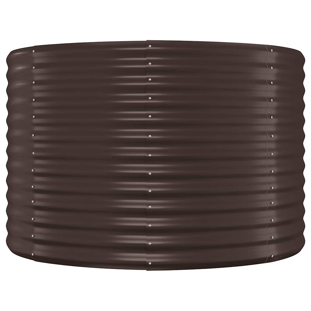 Aukštas sodo lovelis, rudas, 100x100x68cm, cinkuotas plienas Aukštas sodo lovelis, rudas, 100x100x68cm, cinkuotas plienas - Image 3