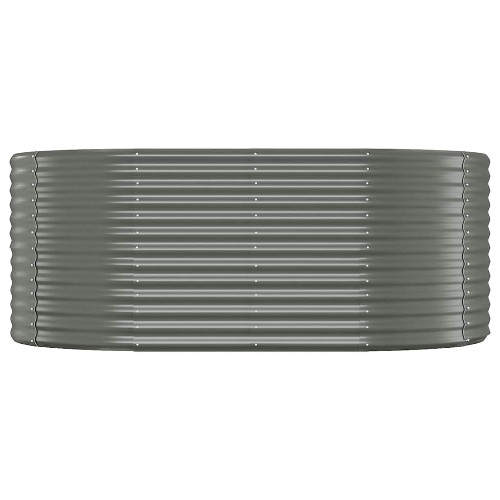 Aukštas sodo lovelis, pilkas, 175x100x68cm, cinkuotas plienas Aukštas sodo lovelis, pilkas, 175x100x68cm, cinkuotas plienas - Image 3
