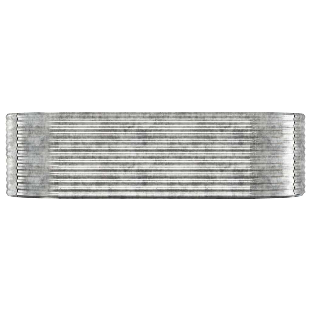 Aukštas sodo lovelis, sidabrinis, 249x100x68cm, cinkuotas plienas Aukštas sodo lovelis, sidabrinis, 249x100x68cm, cinkuotas plienas - Image 3