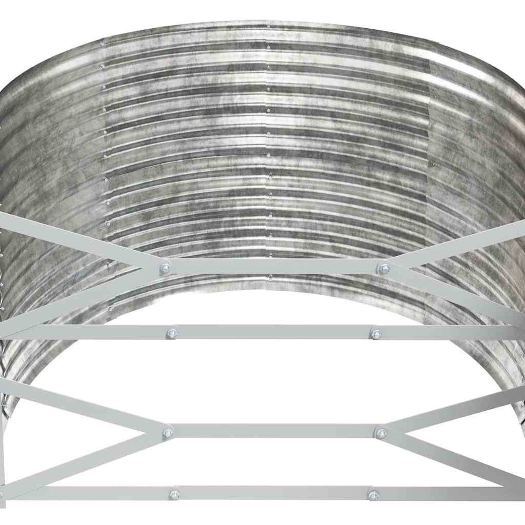 Aukštas sodo lovelis, sidabrinis, 249x100x68cm, cinkuotas plienas Aukštas sodo lovelis, sidabrinis, 249x100x68cm, cinkuotas plienas - Image 5
