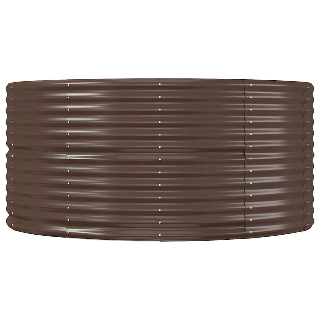 Aukštas sodo lovelis, rudas, 212x140x68cm, cinkuotas plienas Aukštas sodo lovelis, rudas, 212x140x68cm, cinkuotas plienas - Image 4