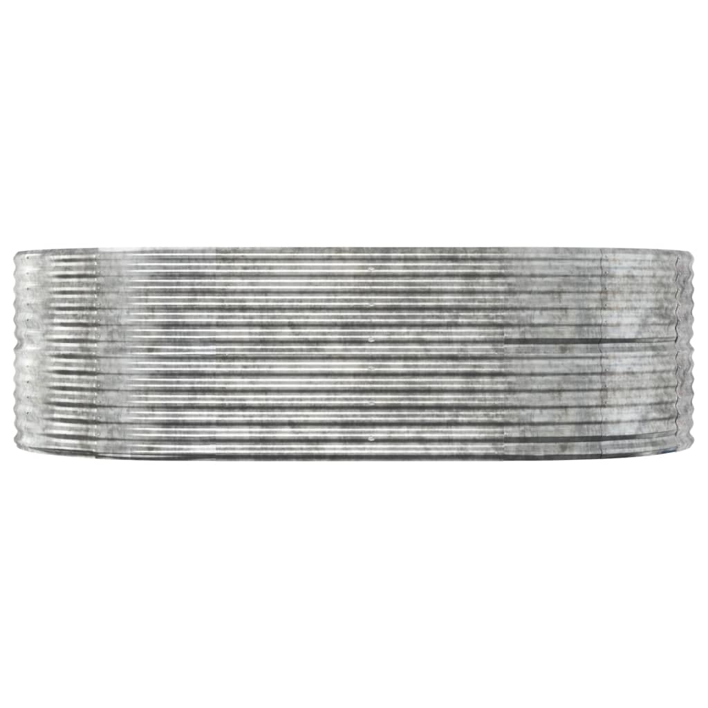 Aukštas sodo lovelis, sidabrinis, 212x140x68cm, cinkuotas plienas Aukštas sodo lovelis, sidabrinis, 212x140x68cm, cinkuotas plienas - Image 3