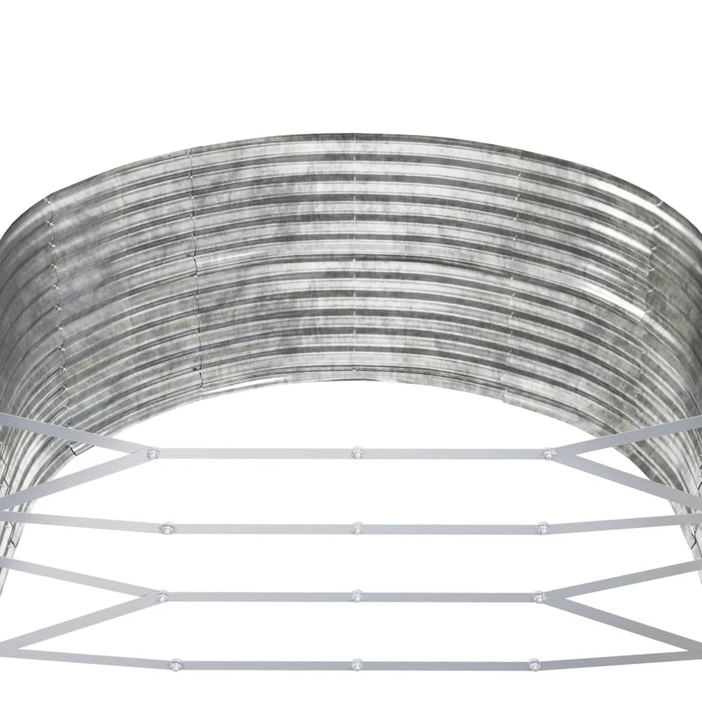 Aukštas sodo lovelis, sidabrinis, 212x140x68cm, cinkuotas plienas Aukštas sodo lovelis, sidabrinis, 212x140x68cm, cinkuotas plienas - Image 5