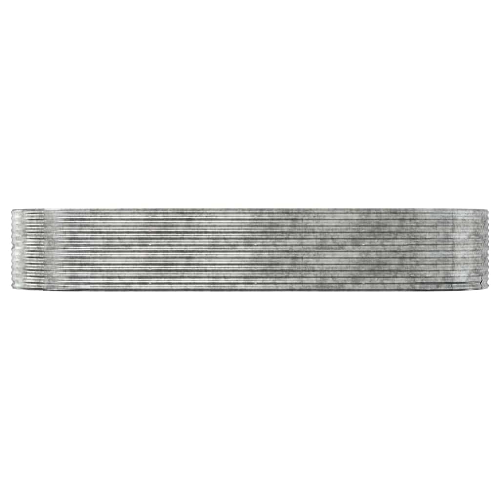 Aukštas sodo lovelis, sidabrinis, 367x140x68cm, cinkuotas plienas Aukštas sodo lovelis, sidabrinis, 367x140x68cm, cinkuotas plienas - Image 3