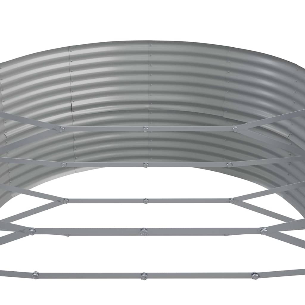 Aukštas sodo lovelis, sidabrinis, 510x140x68cm, plienas Aukštas sodo lovelis, sidabrinis, 510x140x68cm, plienas - Image 5