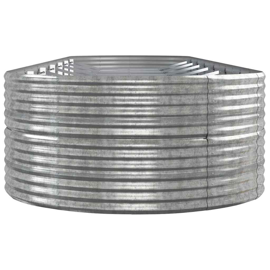 Aukštas sodo lovelis, sidabrinis, 584x140x68cm, plienas Aukštas sodo lovelis, sidabrinis, 584x140x68cm, plienas - Image 4