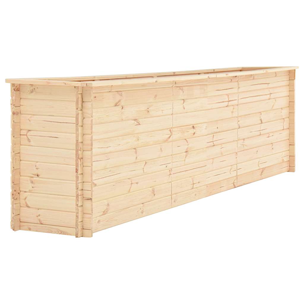 Aukštas sodo lovelis, 300x50x80,5cm, pušies masyvas, 19mm Aukštas sodo lovelis, 300x50x80,5cm, pušies masyvas, 19mm - Image 2