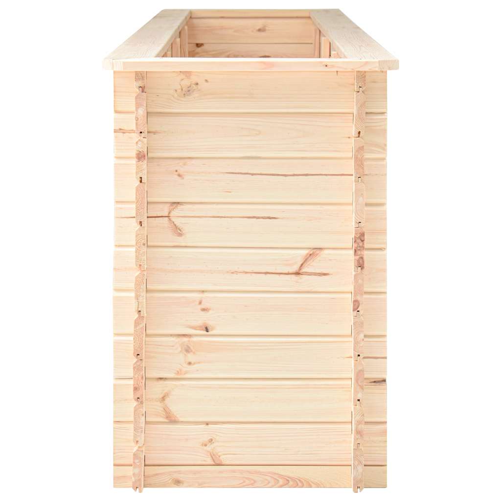 Aukštas sodo lovelis, 300x50x80,5cm, pušies masyvas, 19mm Aukštas sodo lovelis, 300x50x80,5cm, pušies masyvas, 19mm - Image 3