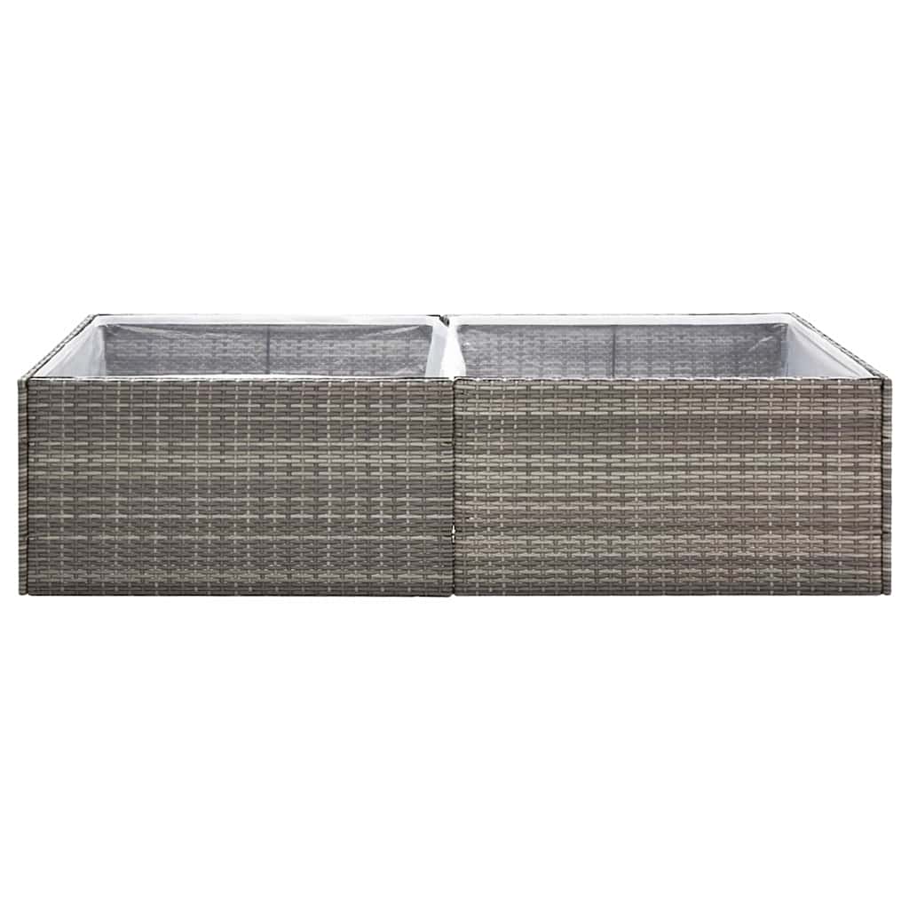 Sodo lovelis, pilkos spalvos, 157x80x40cm, poliratanas Sodo lovelis, pilkos spalvos, 157x80x40cm, poliratanas - Image 4