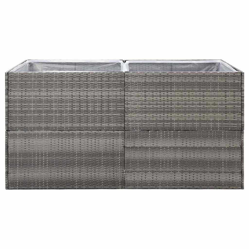 Sodo lovelis, pilkos spalvos, 157x80x80cm, poliratanas Sodo lovelis, pilkos spalvos, 157x80x80cm, poliratanas - Image 4