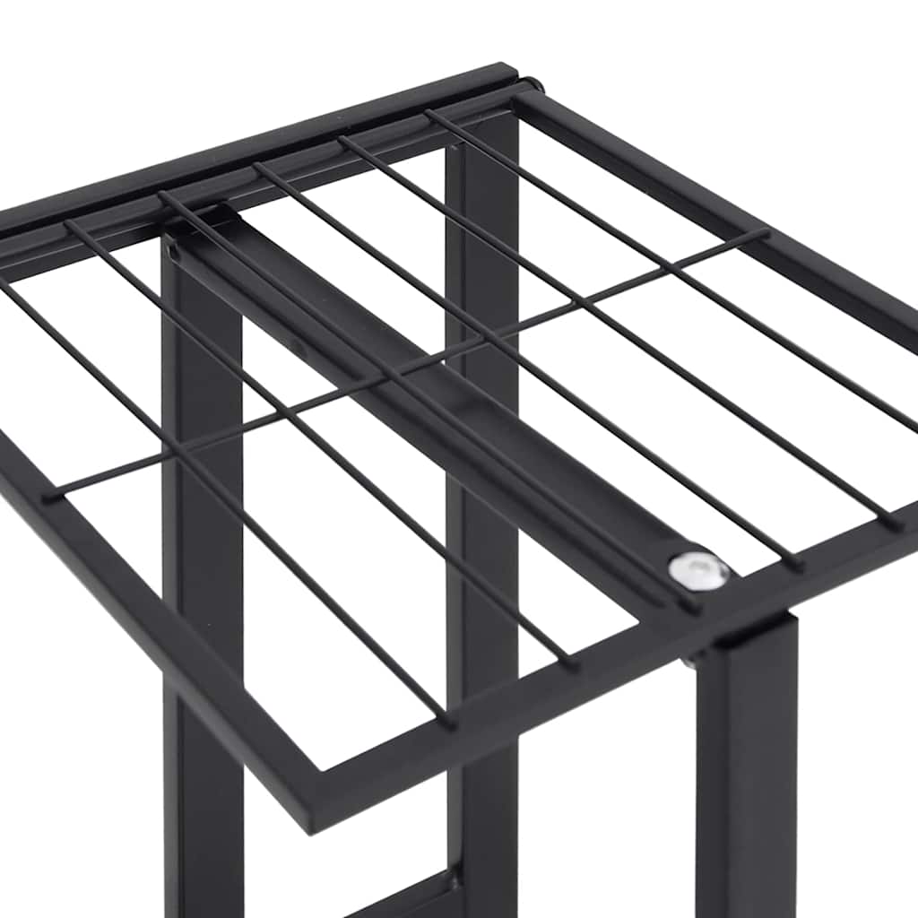 Stovas gėlėms su ratukais, juodas, 44x23x100cm, geležis Stovas gėlėms su ratukais, juodas, 44x23x100cm, geležis - Image 8