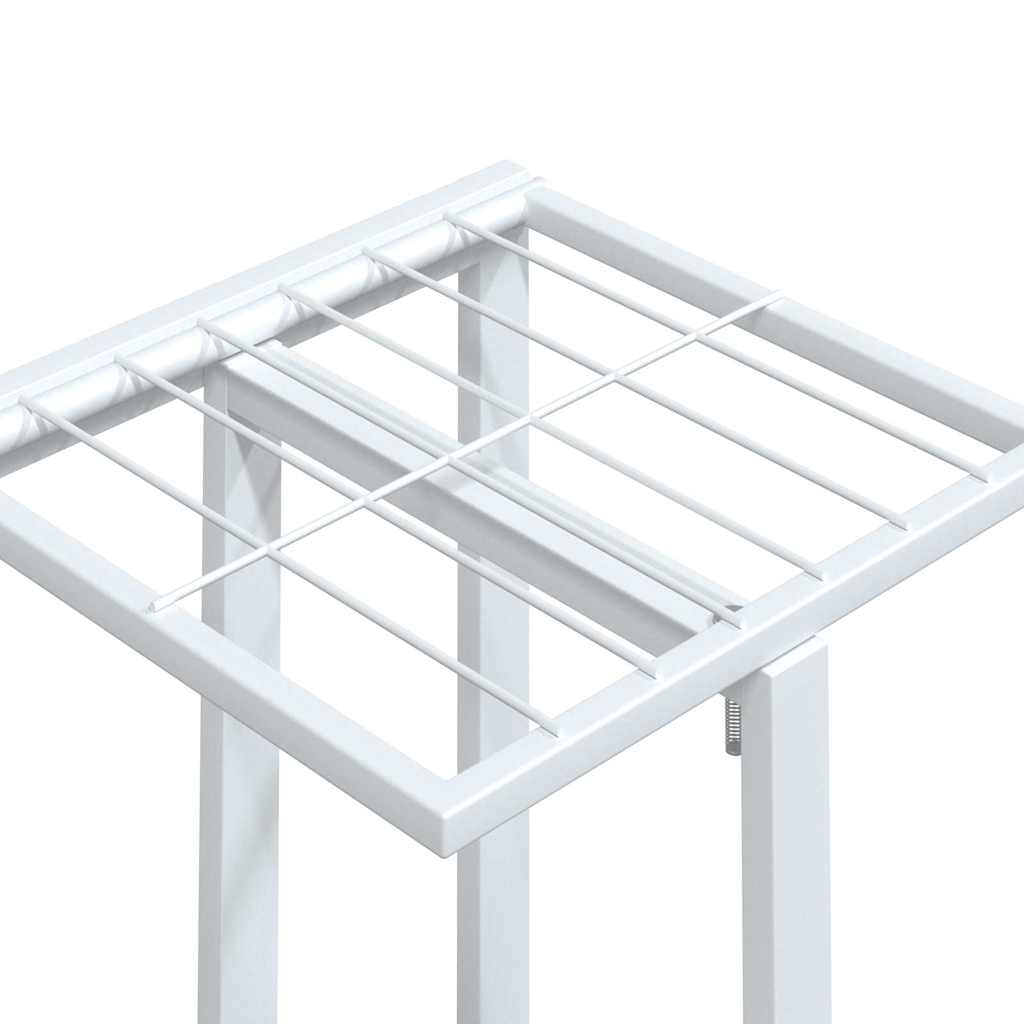 Stovas gėlėms su ratukais, baltas, 44x23x100cm, geležis Stovas gėlėms su ratukais, baltas, 44x23x100cm, geležis - Image 8