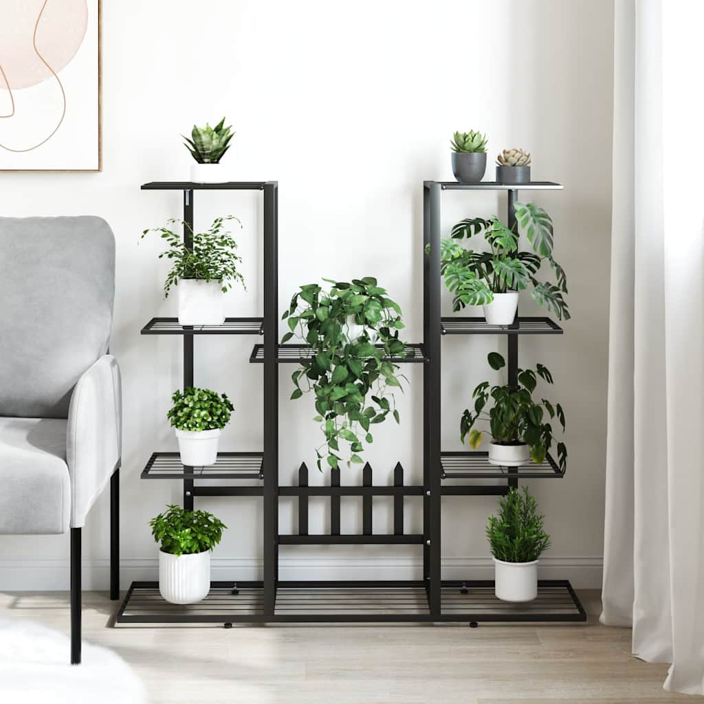 Gėlių stovas, juodos spalvos, 94,5x25x89cm, geležis Gėlių stovas, juodos spalvos, 94,5x25x89cm, geležis - Image 3