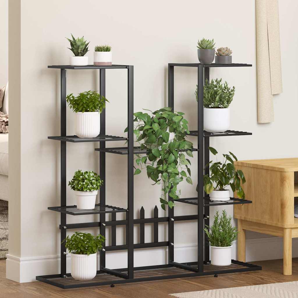 Gėlių stovas, juodos spalvos, 94,5x25x89cm, geležis Gėlių stovas, juodos spalvos, 94,5x25x89cm, geležis - Image 2