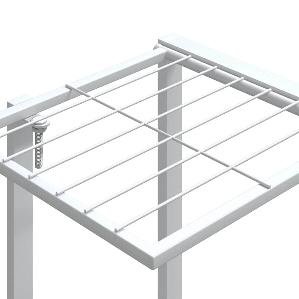 Gėlių stovas, baltos spalvos, 94,5x25x89cm, geležis Gėlių stovas, baltos spalvos, 94,5x25x89cm, geležis - Image 8