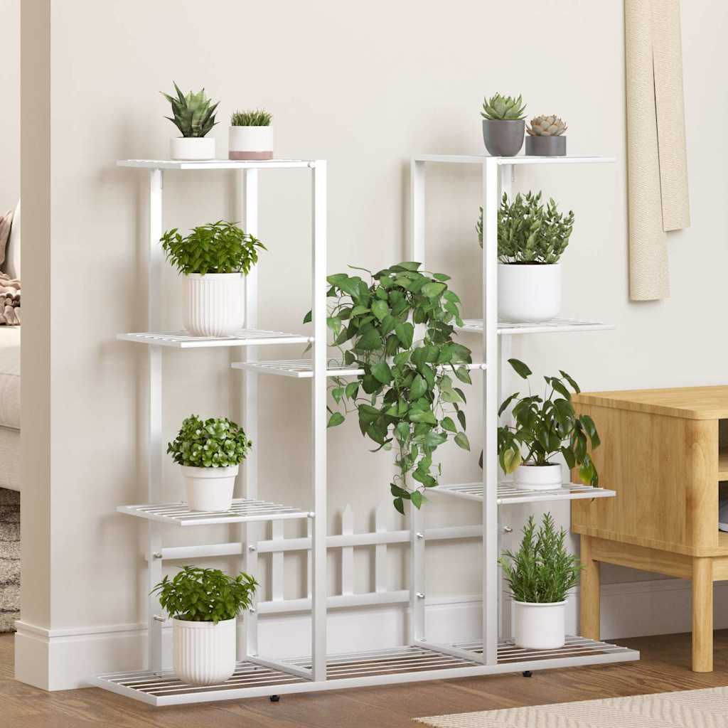 Gėlių stovas, baltos spalvos, 94,5x25x89cm, geležis Gėlių stovas, baltos spalvos, 94,5x25x89cm, geležis - Image 2