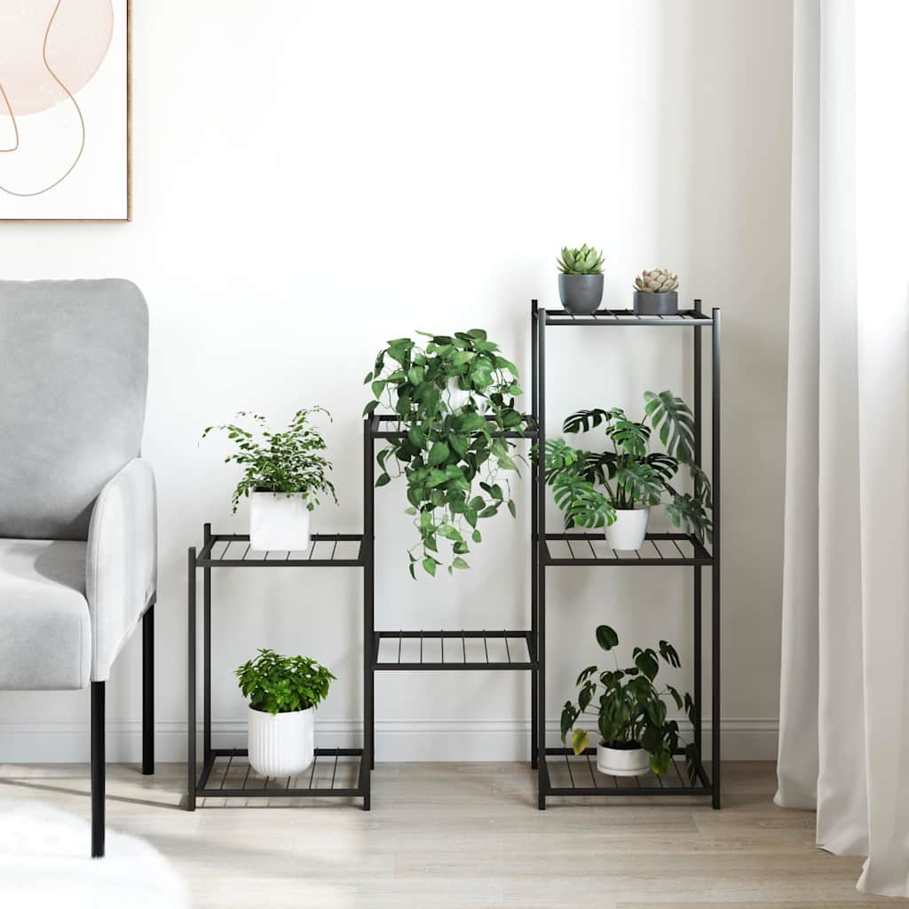 Gėlių stovas, juodos spalvos, 83x25x80cm, geležis Gėlių stovas, juodos spalvos, 83x25x80cm, geležis - Image 3