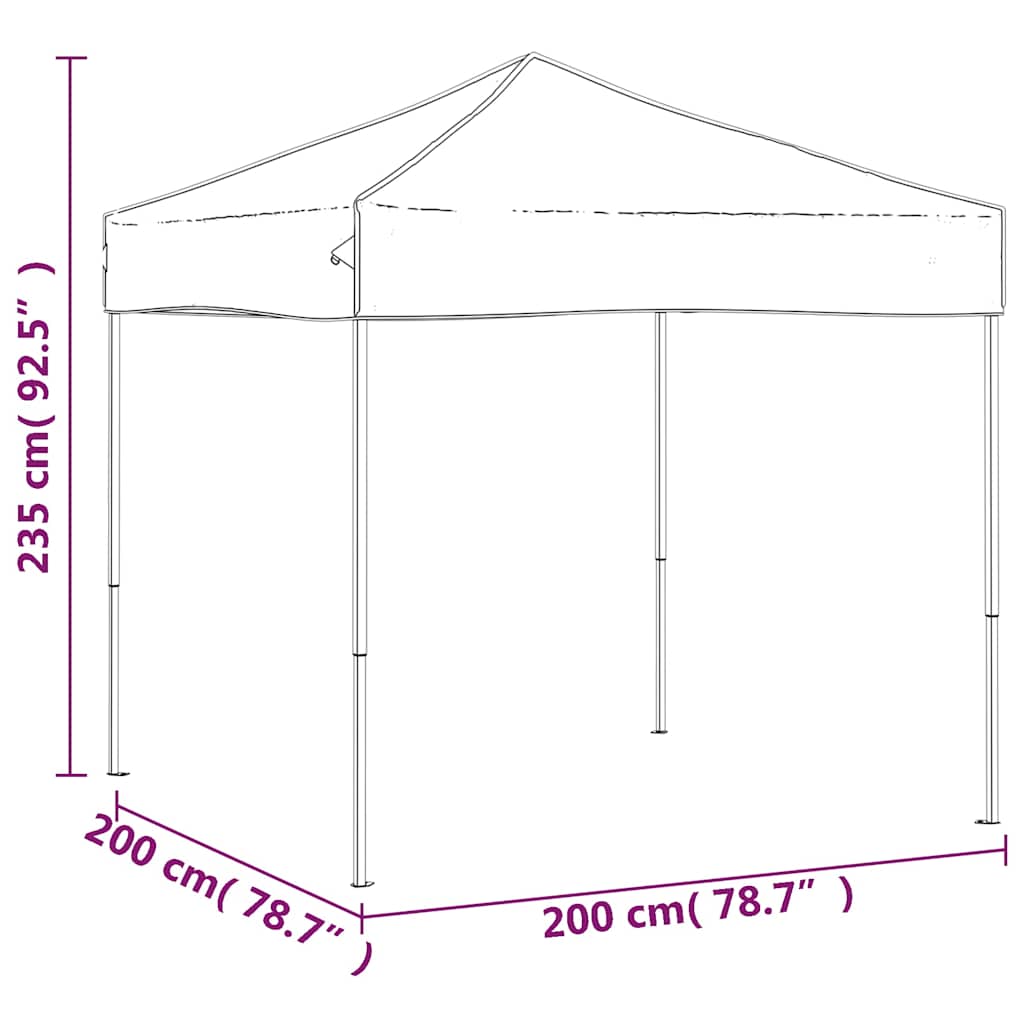 Sulankstoma proginė palapinė, mėlynos spalvos, 2x2m Sulankstoma proginė palapinė, mėlynos spalvos, 2x2m - Image 8