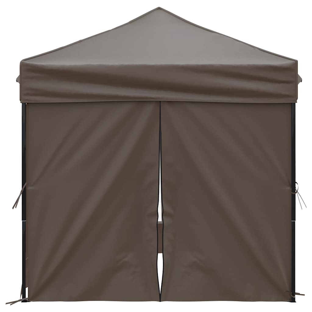 Proginė palapinė su šoninėmis sienomis, taupe, 2x2m Proginė palapinė su šoninėmis sienomis, taupe, 2x2m - Image 4