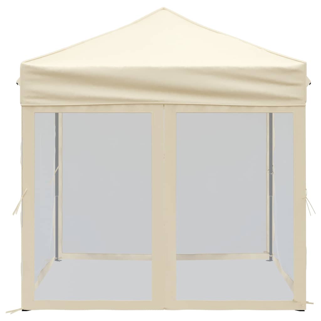 Proginė palapinė su šoninėmis sienomis, kreminė, 2x2m Proginė palapinė su šoninėmis sienomis, kreminė, 2x2m - Image 4