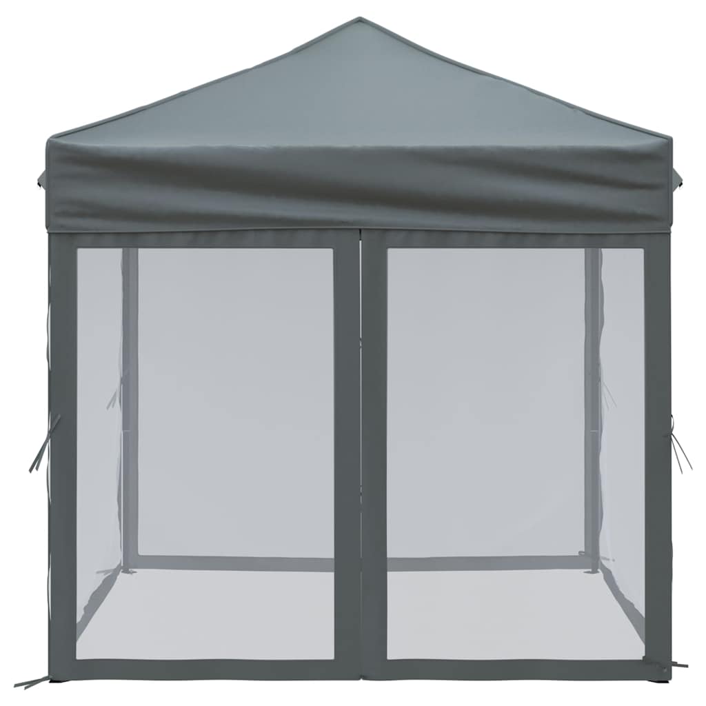 Proginė palapinė su šoninėmis sienomis, antracito, 2x2m Proginė palapinė su šoninėmis sienomis, antracito, 2x2m - Image 4