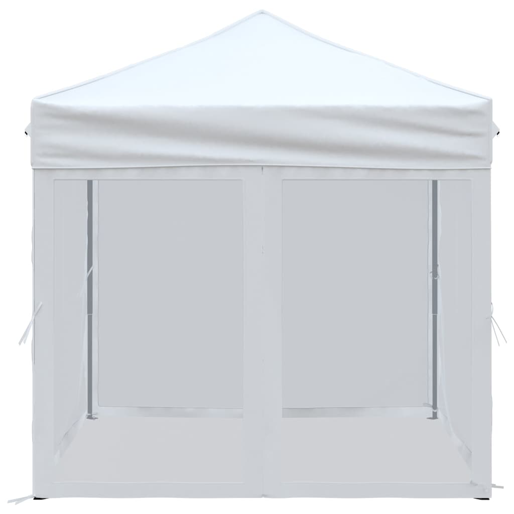 Proginė palapinė su šoninėmis sienomis, balta, 2x2m Proginė palapinė su šoninėmis sienomis, balta, 2x2m - Image 4