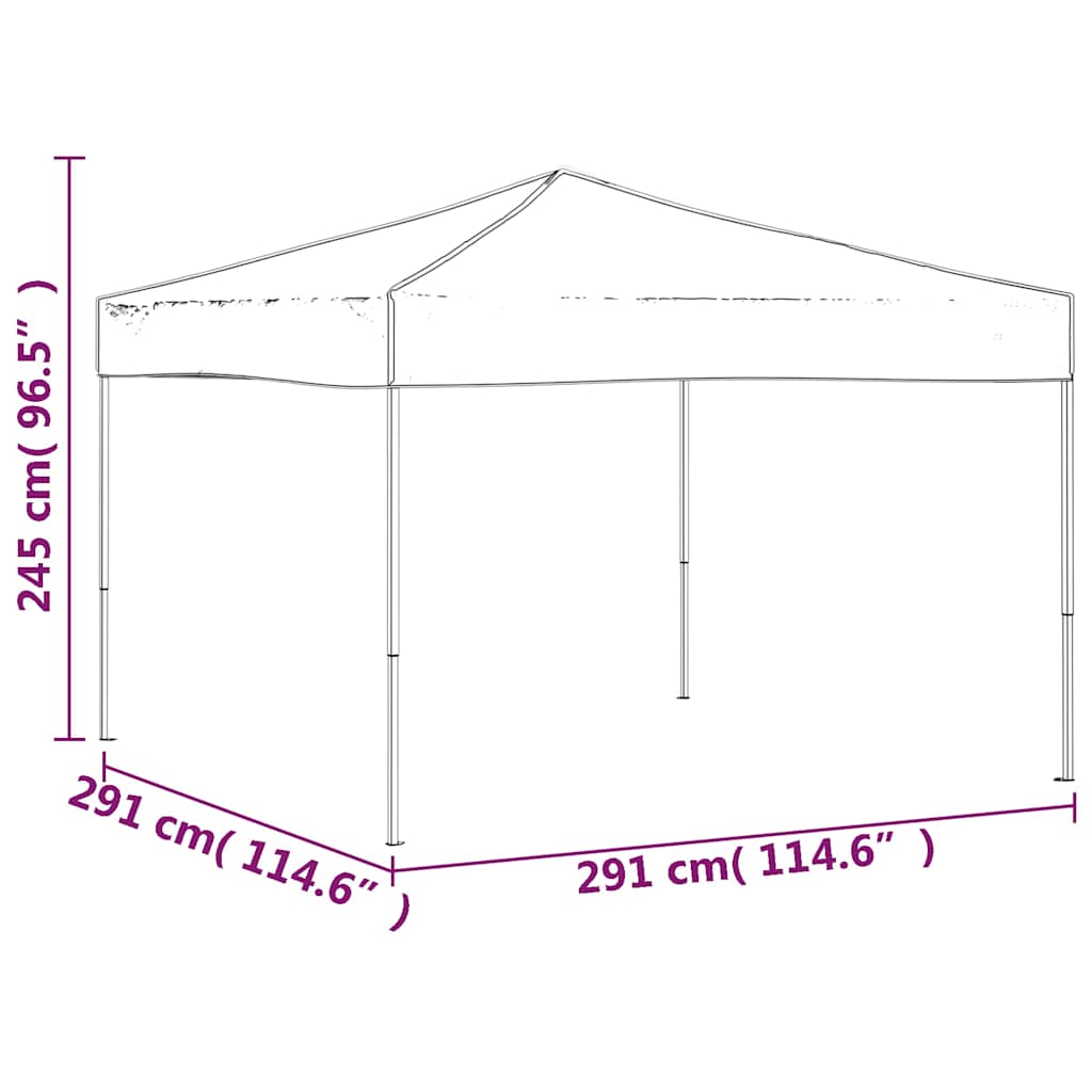 Sulankstoma proginė palapinė, kreminės spalvos, 3x3m Sulankstoma proginė palapinė, kreminės spalvos, 3x3m - Image 8