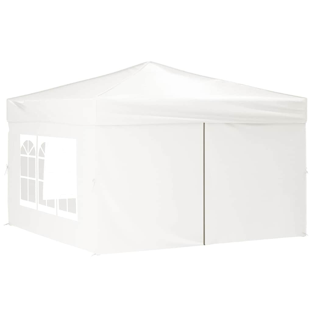 Proginė palapinė su šoninėmis sienomis, balta, 3x3m Proginė palapinė su šoninėmis sienomis, balta, 3x3m - Image 3