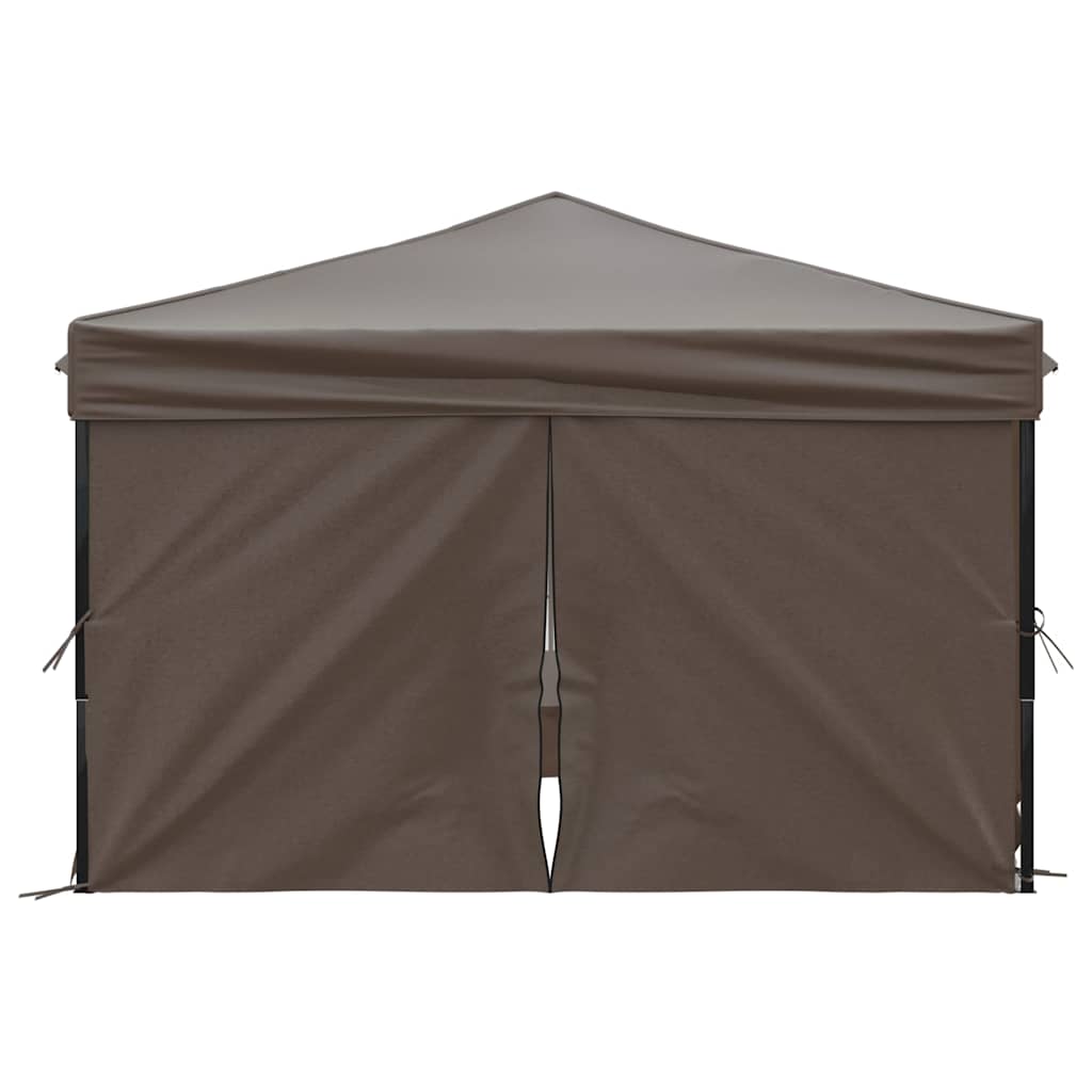 Proginė palapinė su šoninėmis sienomis, taupe, 3x3m Proginė palapinė su šoninėmis sienomis, taupe, 3x3m - Image 4