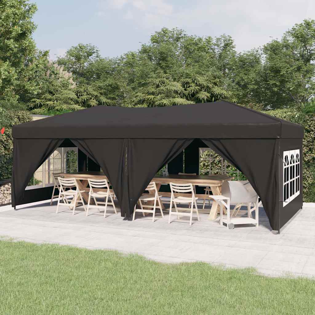 Proginė palapinė su šoninėmis sienomis, antracito, 3x6m Proginė palapinė su šoninėmis sienomis, antracito, 3x6m - Image 2