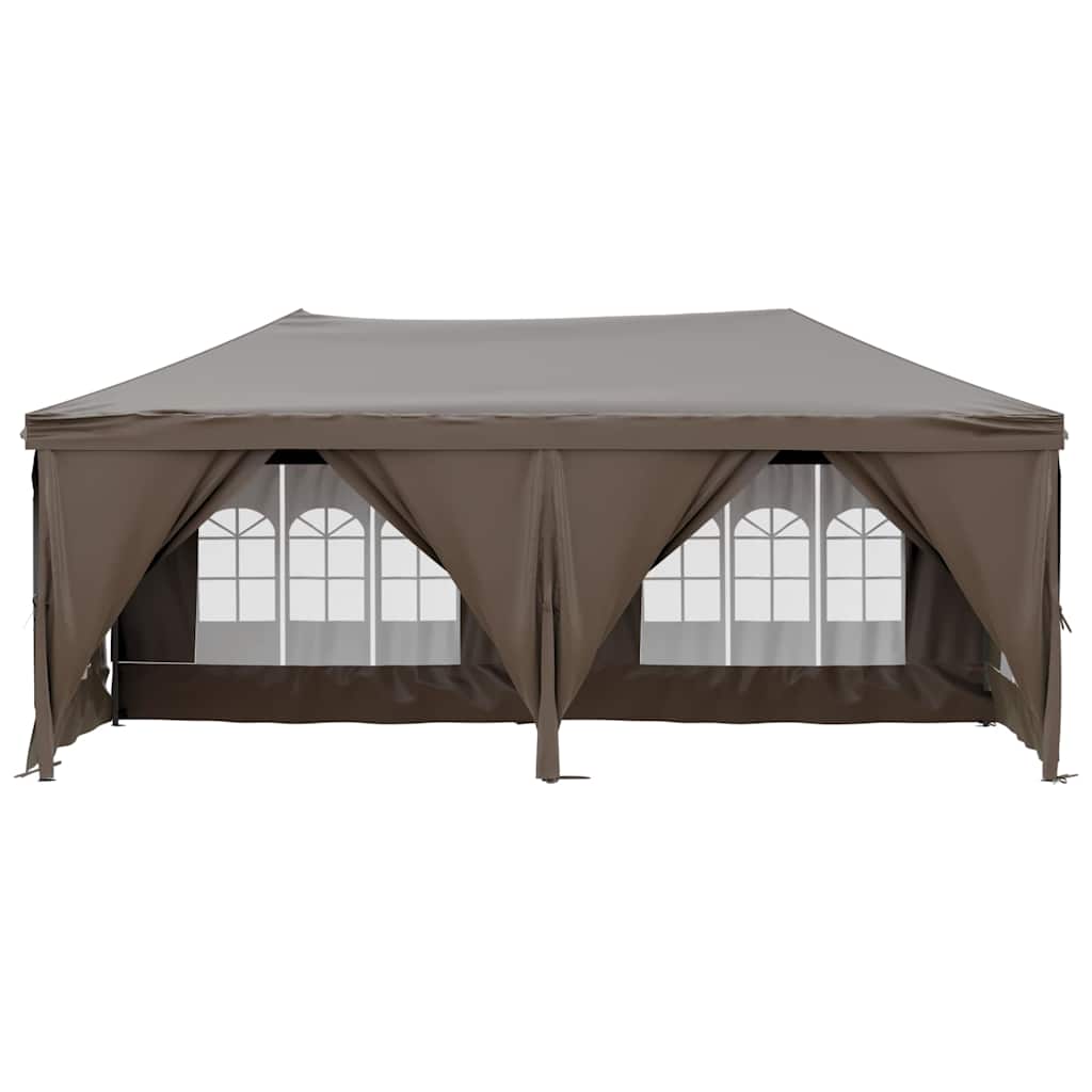 Proginė palapinė su šoninėmis sienomis, taupe, 3x6m Proginė palapinė su šoninėmis sienomis, taupe, 3x6m - Image 3