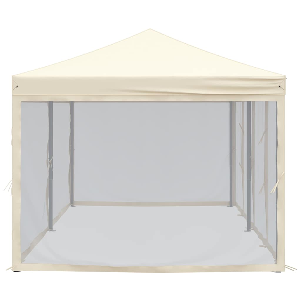 Proginė palapinė su šoninėmis sienomis, kreminė, 3x6m Proginė palapinė su šoninėmis sienomis, kreminė, 3x6m - Image 4