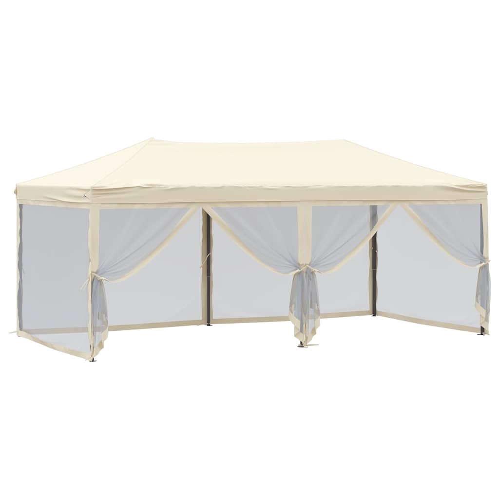 Proginė palapinė su šoninėmis sienomis, kreminė, 3x6m Proginė palapinė su šoninėmis sienomis, kreminė, 3x6m - Image 6