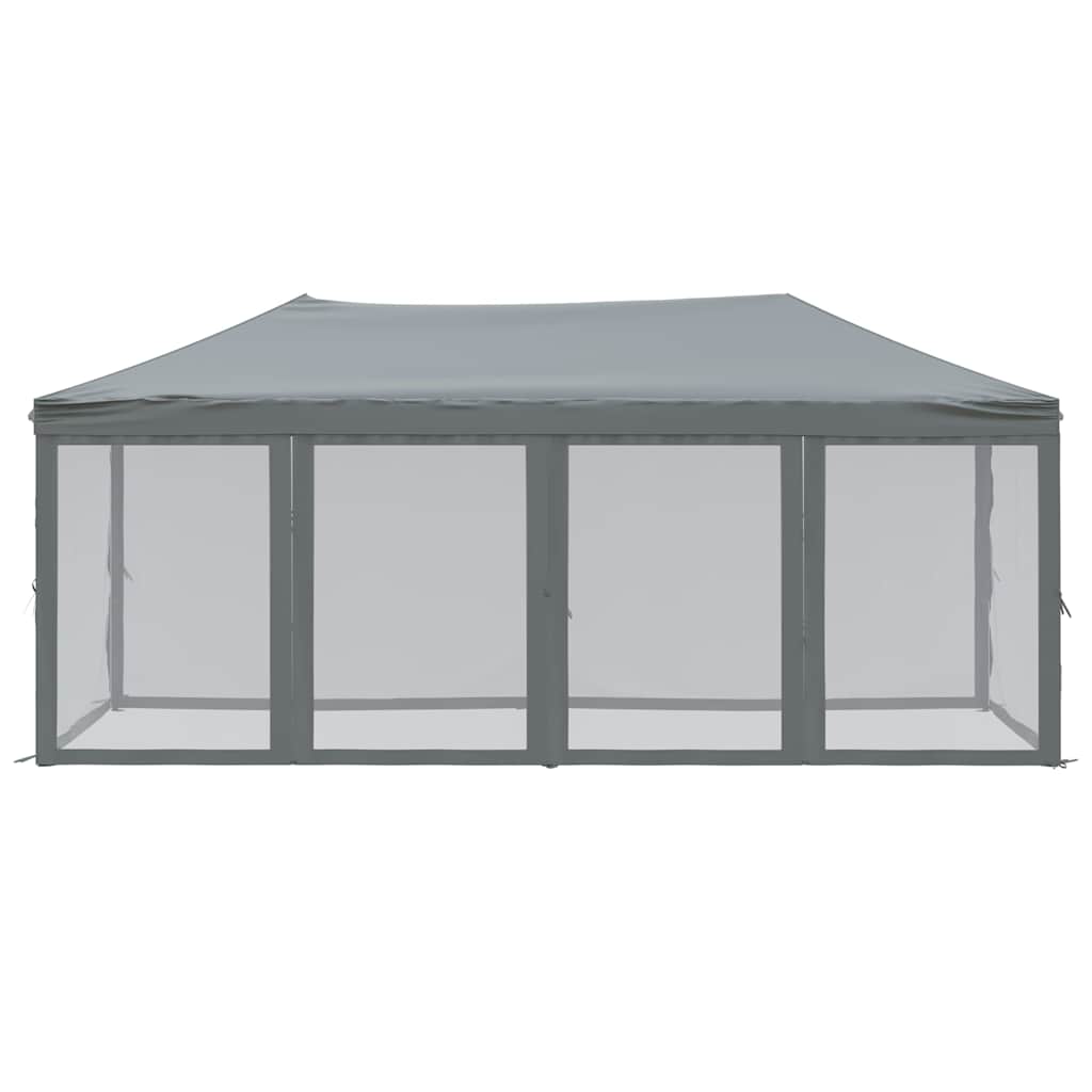 Proginė palapinė su šoninėmis sienomis, antracito, 3x6m Proginė palapinė su šoninėmis sienomis, antracito, 3x6m - Image 3