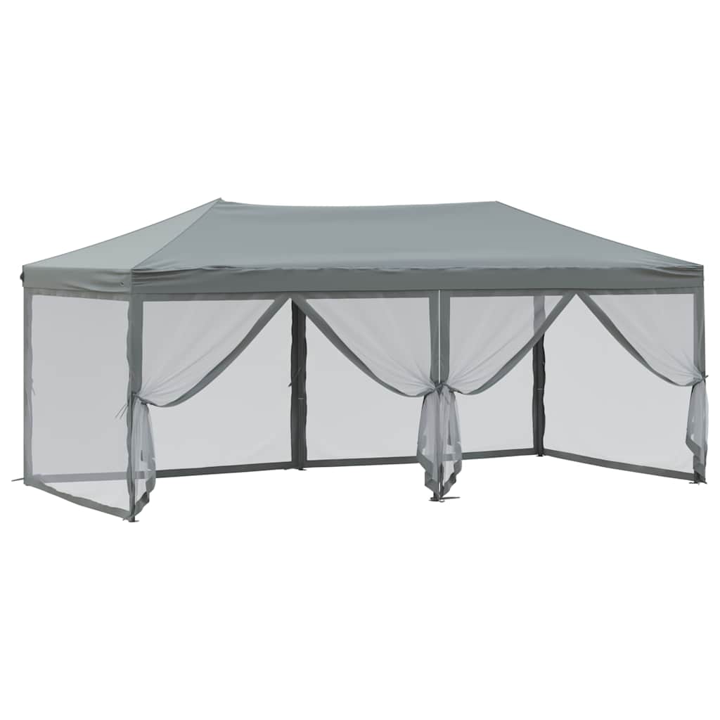 Proginė palapinė su šoninėmis sienomis, antracito, 3x6m Proginė palapinė su šoninėmis sienomis, antracito, 3x6m - Image 6