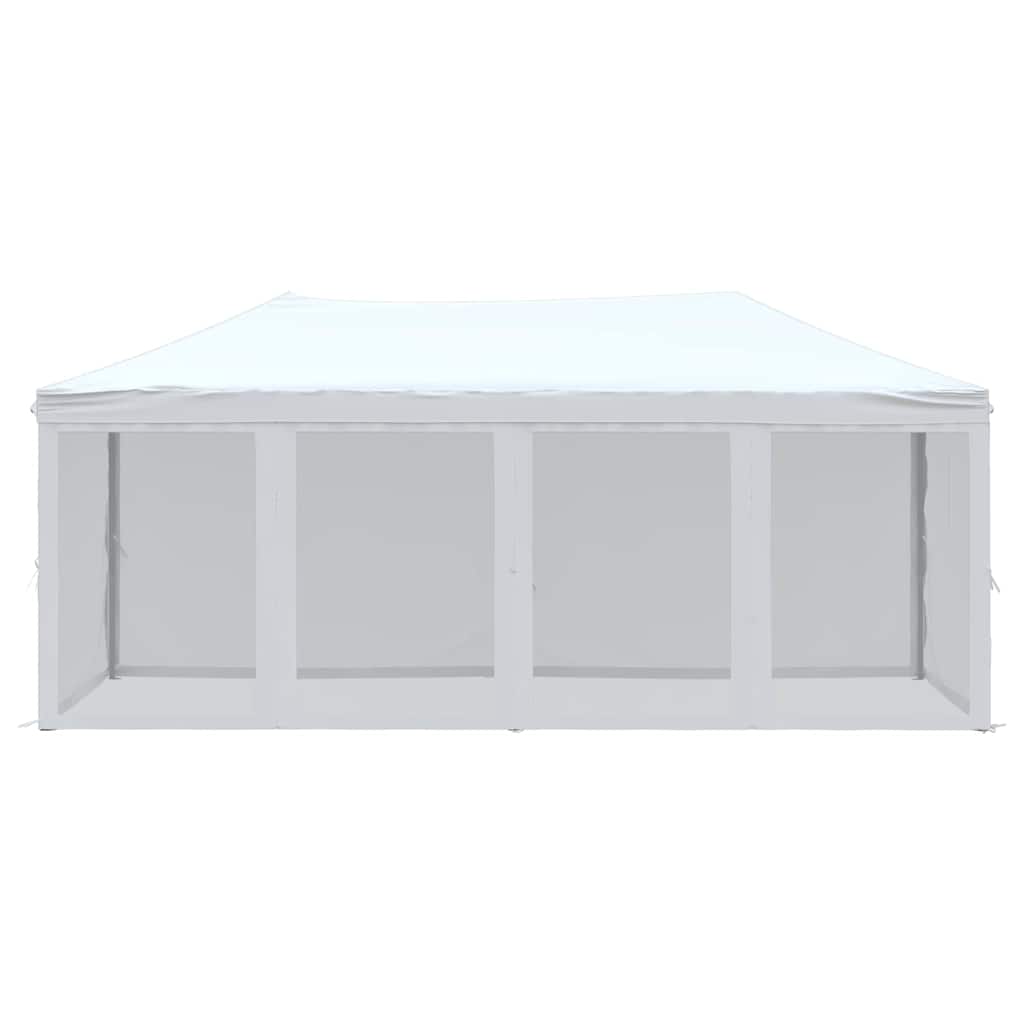 Proginė palapinė su šoninėmis sienomis, balta, 3x6m Proginė palapinė su šoninėmis sienomis, balta, 3x6m - Image 3