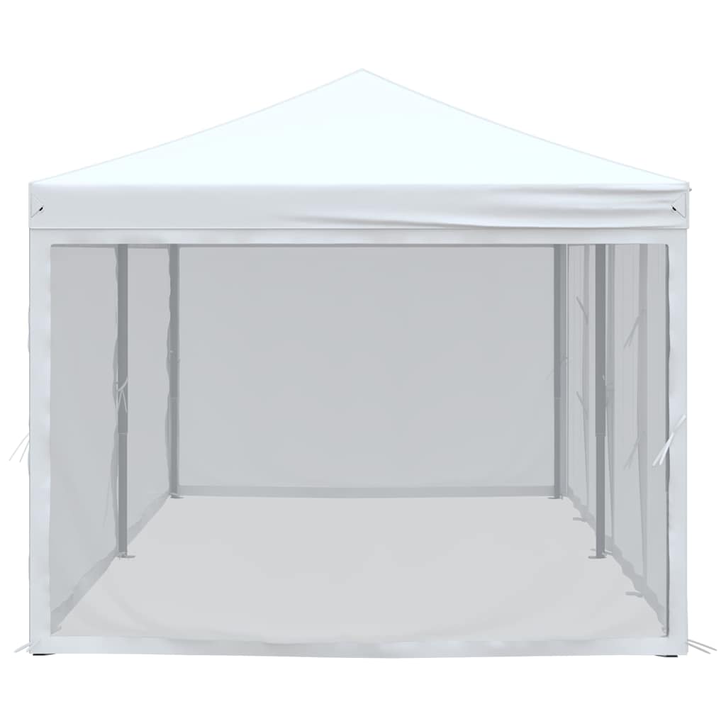 Proginė palapinė su šoninėmis sienomis, balta, 3x6m Proginė palapinė su šoninėmis sienomis, balta, 3x6m - Image 4