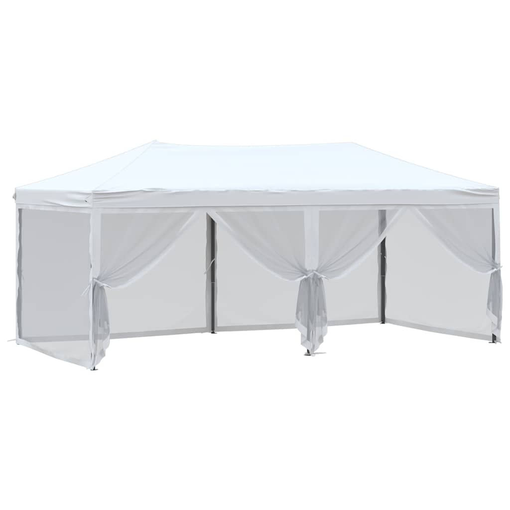 Proginė palapinė su šoninėmis sienomis, balta, 3x6m Proginė palapinė su šoninėmis sienomis, balta, 3x6m - Image 6