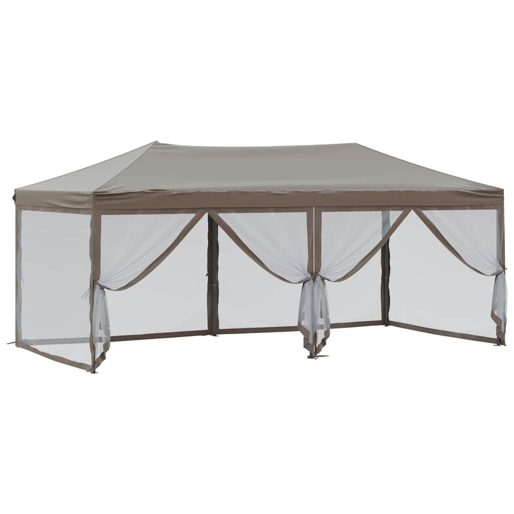 Proginė palapinė su šoninėmis sienomis, taupe, 3x6m Proginė palapinė su šoninėmis sienomis, taupe, 3x6m - Image 6
