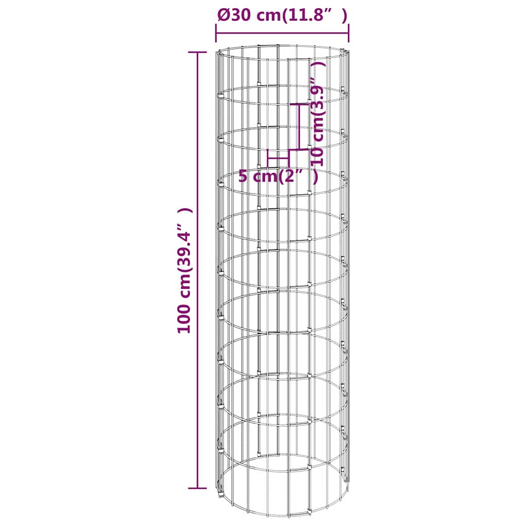 Gabionų loveliai, 3vnt., 30x100cm, galvanizuotas plienas Gabionų loveliai, 3vnt., 30x100cm, galvanizuotas plienas
