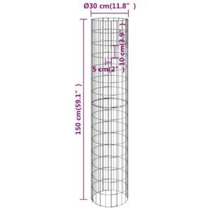 Gabionų loveliai, 3vnt., 30x150cm, galvanizuotas plienas