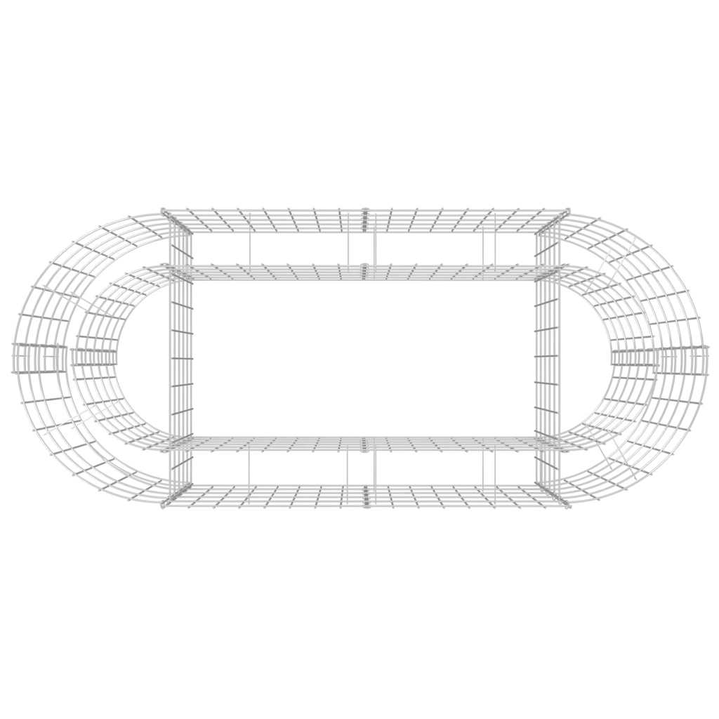 Gabiono lovelis, 120x50x50cm, galvanizuota geležis, aukštas Gabiono lovelis, 120x50x50cm, galvanizuota geležis, aukštas - Image 6