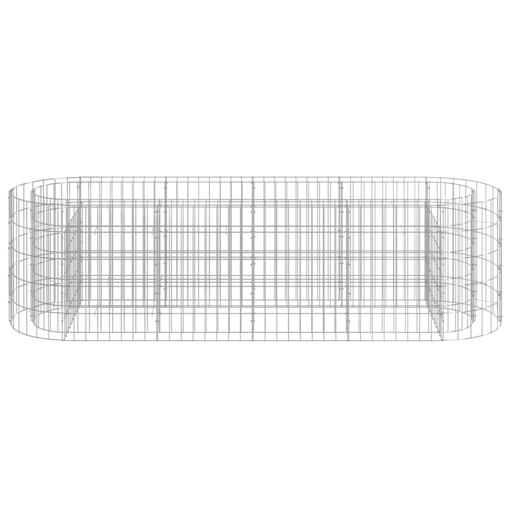 Gabiono lovelis, 190x50x50cm, galvanizuota geležis, aukštas Gabiono lovelis, 190x50x50cm, galvanizuota geležis, aukštas - Image 4