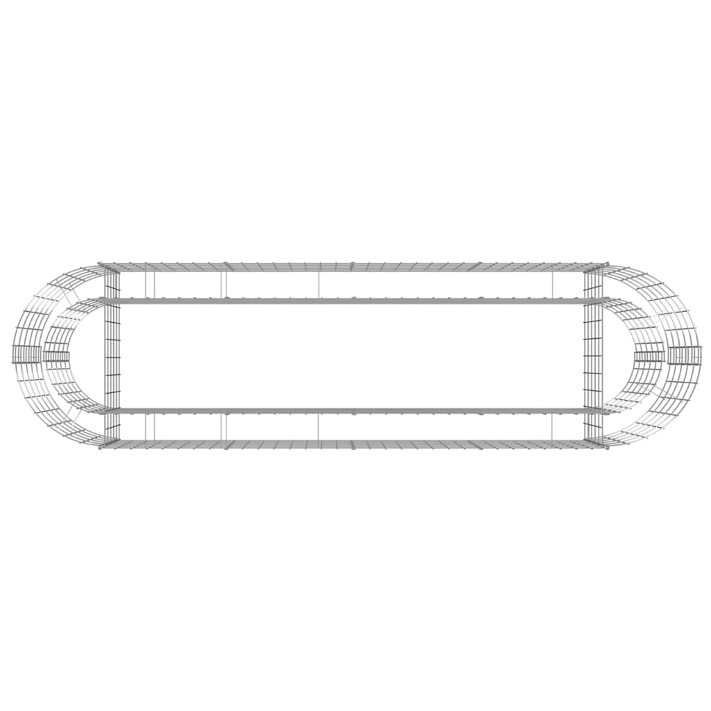 Gabiono lovelis, 190x50x50cm, galvanizuota geležis, aukštas Gabiono lovelis, 190x50x50cm, galvanizuota geležis, aukštas - Image 6