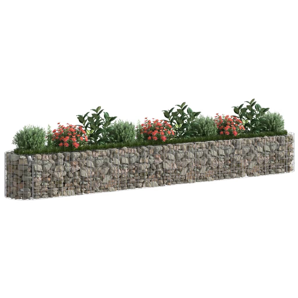 Gabiono lovelis, 400x50x50cm, galvanizuota geležis, aukštas Gabiono lovelis, 400x50x50cm, galvanizuota geležis, aukštas - Image 3