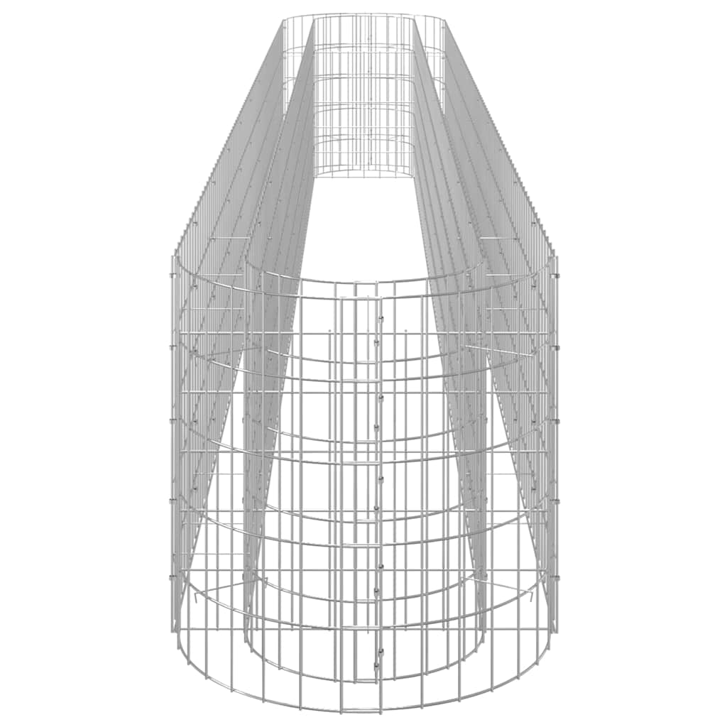 Gabiono lovelis, 400x50x50cm, galvanizuota geležis, aukštas Gabiono lovelis, 400x50x50cm, galvanizuota geležis, aukštas - Image 5