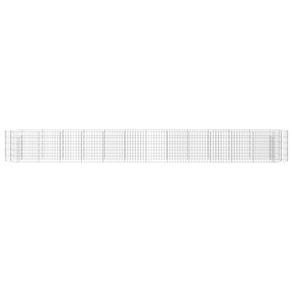 Gabiono lovelis, 470x50x50cm, galvanizuota geležis, aukštas Gabiono lovelis, 470x50x50cm, galvanizuota geležis, aukštas - Image 4