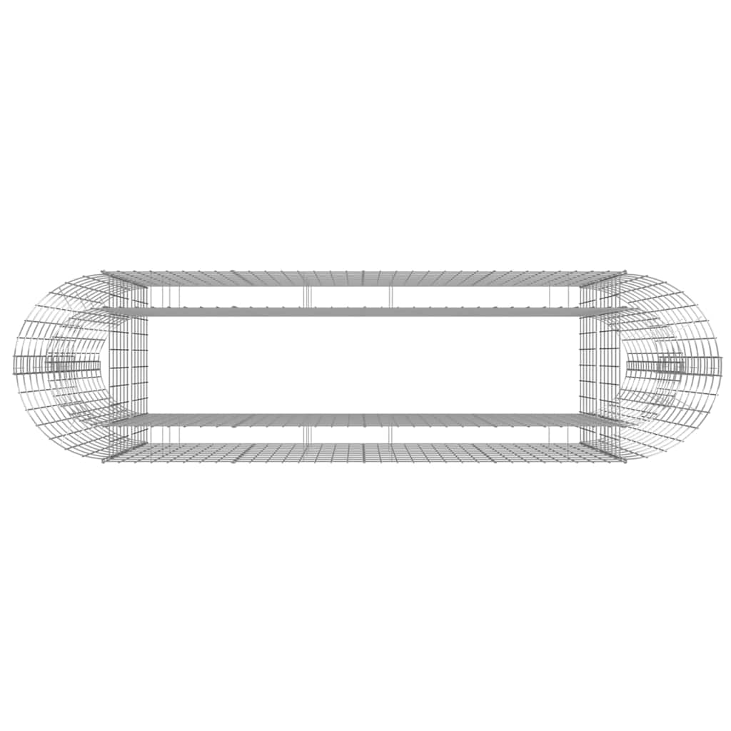 Gabiono lovelis, 190x50x100cm, galvanizuota geležis, aukštas Gabiono lovelis, 190x50x100cm, galvanizuota geležis, aukštas - Image 5