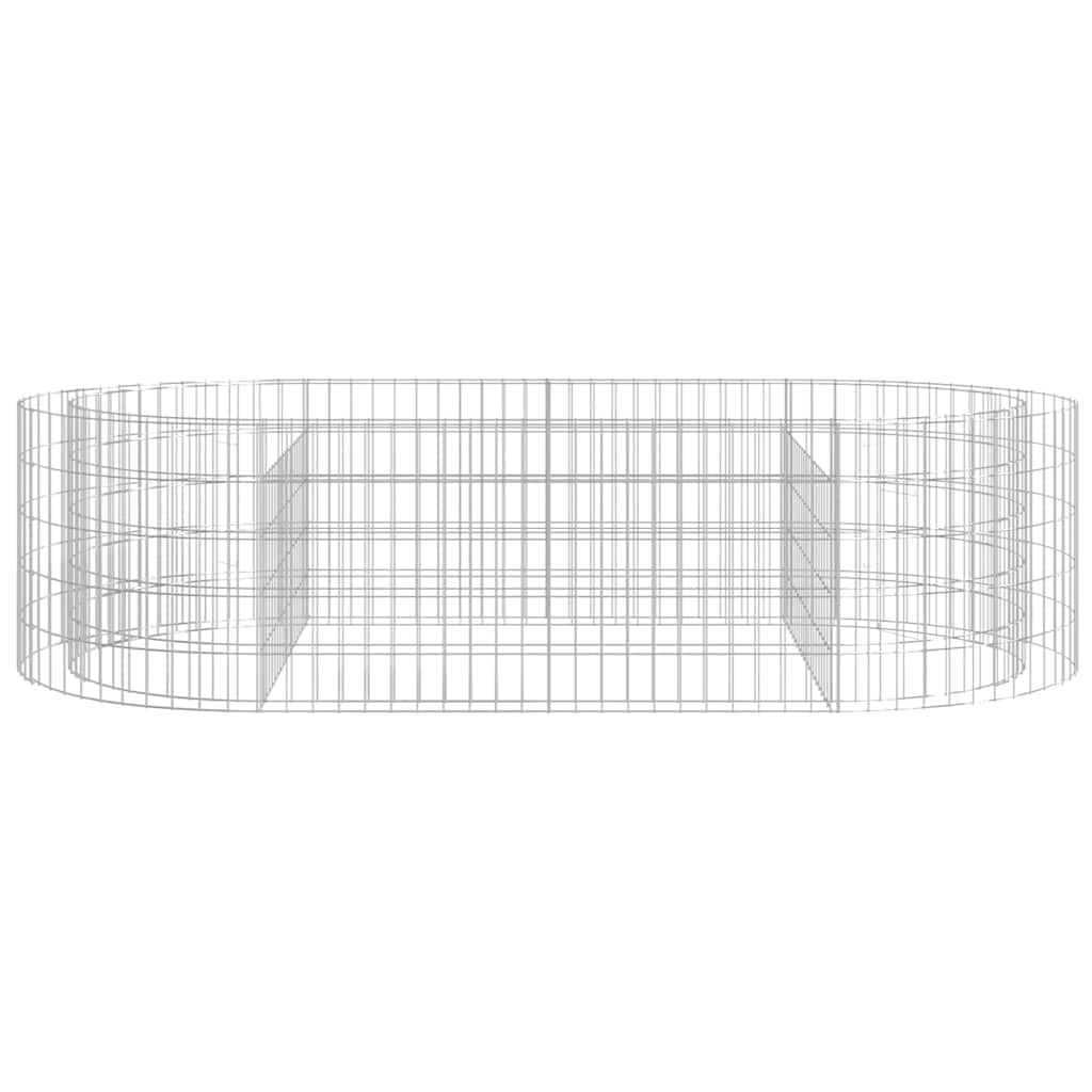 Gabiono lovelis, 200x100x50cm, galvanizuota geležis, aukštas Gabiono lovelis, 200x100x50cm, galvanizuota geležis, aukštas - Image 4
